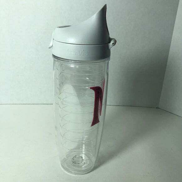 Tervis Tumbler 24 oz Insulated Cup with Snap Lid Letter Initial N Monogram D2 - Picture 2 of 12